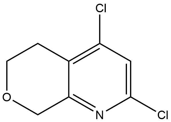 2,4-Dichloro-5,8-dihydro-6H-pyrano[3,4-b]pyridine Structure