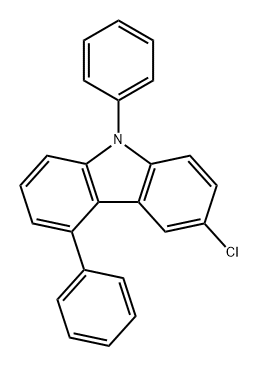 9H-Carbazole, 3-chloro-5,9-diphenyl- Structure