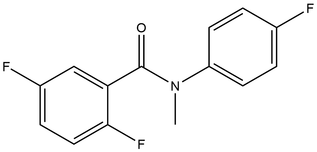 2,5-Difluoro-N-(4-fluorophenyl)-N-methylbenzamide Structure