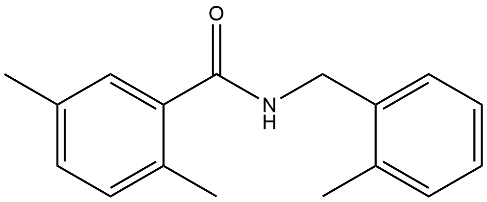 2,5-Dimethyl-N-[(2-methylphenyl)methyl]benzamide Structure