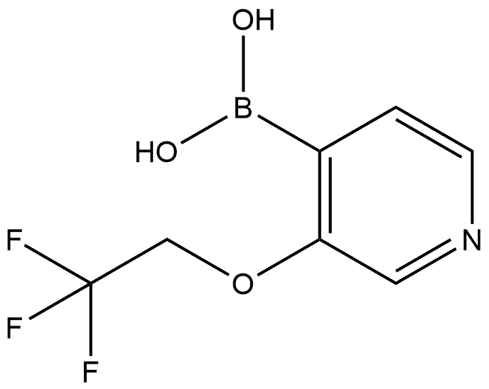 Boronic acid, B-[3-(2,2,2-trifluoroethoxy)-4-pyridinyl]- Structure