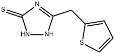 3H-1,2,4-Triazole-3-thione, 1,2-dihydro-5-(2-thienylmethyl)- Structure