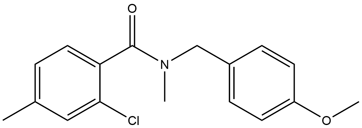 2-Chloro-N-[(4-methoxyphenyl)methyl]-N,4-dimethylbenzamide Structure