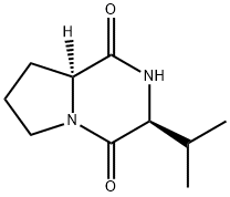 (3R,8aR)-3-(propan-2-yl)-octahydropyrrolo[1,2-a]p
yrazine-1,4-dione Structure