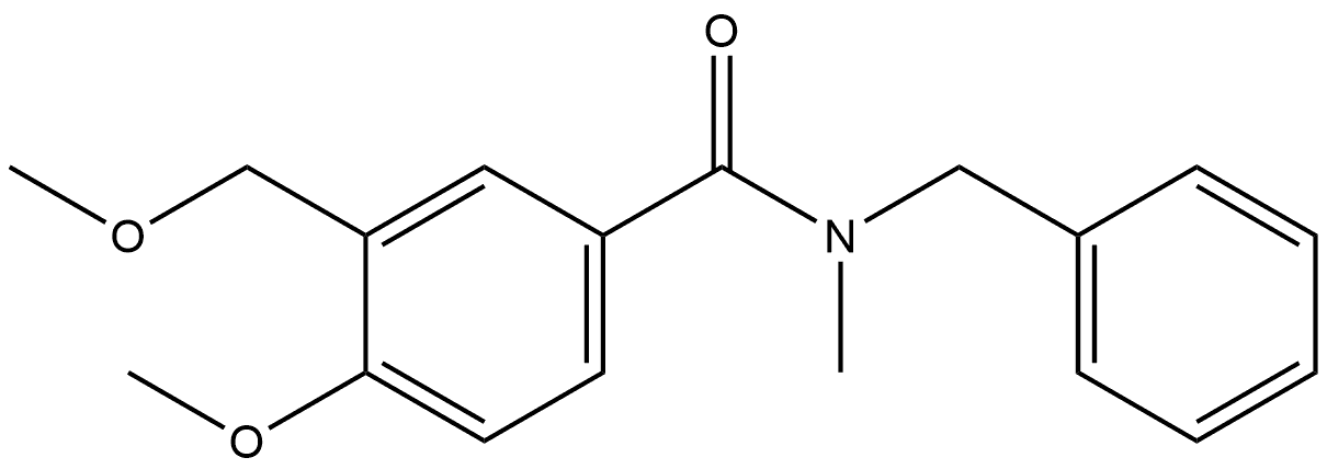 4-Methoxy-3-(methoxymethyl)-N-methyl-N-(phenylmethyl)benzamide Structure