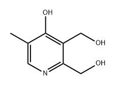 2,3-Pyridinedimethanol, 4-hydroxy-5-methyl- Structure