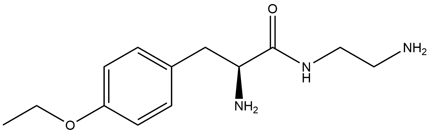 Benzenepropanamide, α-amino-N-(2-aminoethyl)-4-ethoxy-, (αS)- Structure