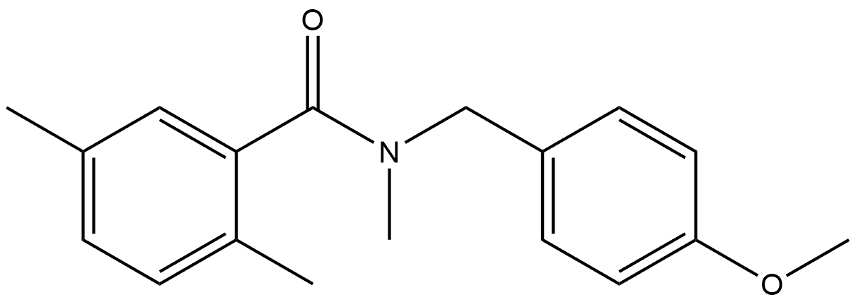 N-[(4-Methoxyphenyl)methyl]-N,2,5-trimethylbenzamide Structure