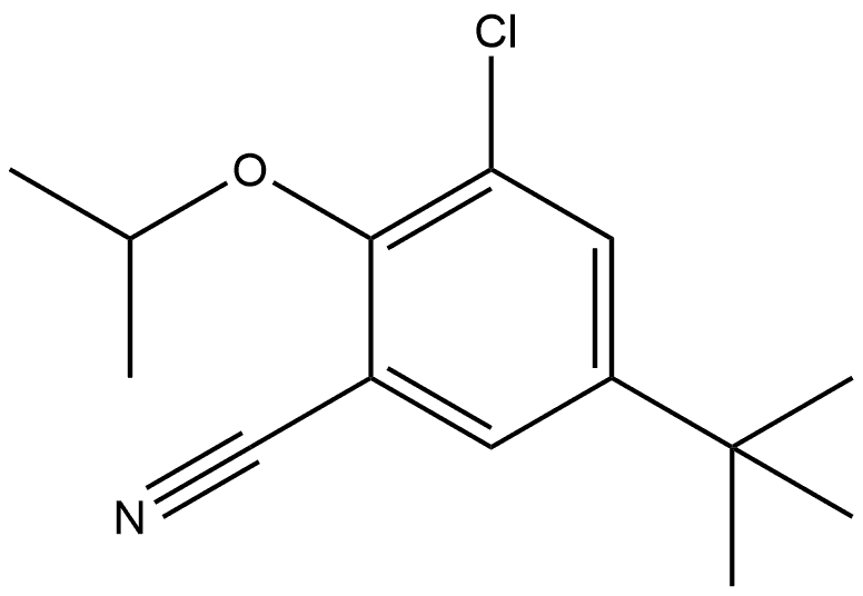 3-Chloro-5-(1,1-dimethylethyl)-2-(1-methylethoxy)benzonitrile Structure