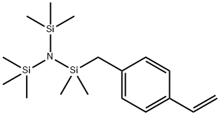 Silanamine, 1-[(4-ethenylphenyl)methyl]-1,1-dimethyl-N,N-bis(trimethylsilyl)- 구조식 이미지