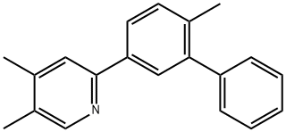 Pyridine, 4,5-dimethyl-2-(6-methyl[1,1'-biphenyl]-3-yl)- Structure