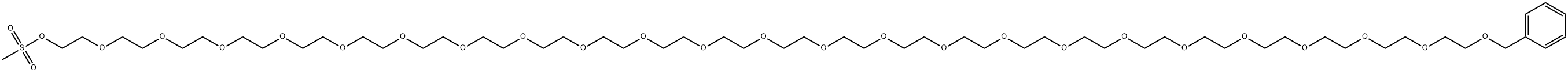 3,6,9,12,15,18,21,24,27,30,33,36,39,42,45,48,51,54,57,60,63,66,69,72-Tetracosaoxatriheptacontan-1-ol, 73-phenyl-, 1-methanesulfonate Structure
