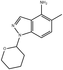 1H-Indazol-4-amine, 5-methyl-1-(tetrahydro-2H-pyran-2-yl)- Structure