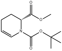 1-tert-butyl 2-methyl (2R)-1,2,3,4-tetrahydropyridine-1,2-dicarboxylate 구조식 이미지