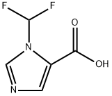 1-(Difluoromethyl)-1H-imidazole-5-carboxylic acid 구조식 이미지