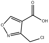 3-(chloromethyl)-1,2-oxazole-4-carboxylic acid Structure