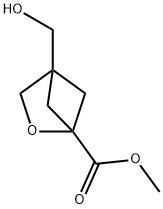 2-Oxabicyclo[2.1.1]hexane-1-carboxylic acid, 4-(hydroxymethyl)-, methyl ester Structure