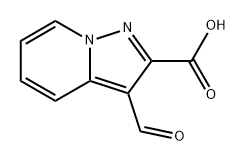Pyrazolo[1,5-a]pyridine-2-carboxylic acid, 3-formyl- Structure