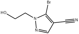 5-bromo-1-(2-hydroxyethyl)-1H-pyrazole-4-carbonitrile Structure