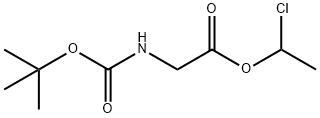 1-chloroethyl 2-{[(tert-butoxy)carbonyl]amino}acetate Structure