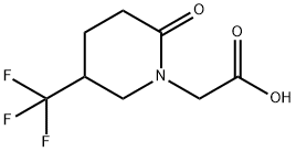 2-[2-oxo-5-(trifluoromethyl)piperidin-1-yl]acetic acid 구조식 이미지