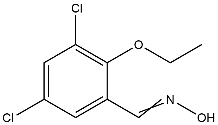 3,5-Dichloro-2-ethoxybenzaldehyde oxime Structure