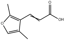 2-Propenoic acid, 3-(2,4-dimethyl-3-furanyl)- Structure