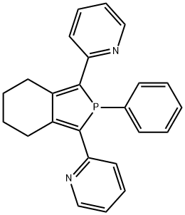 Pyridine, 2,2'-(4,5,6,7-tetrahydro-2-phenyl-2H-isophosphindole-1,3-diyl)bis- 구조식 이미지