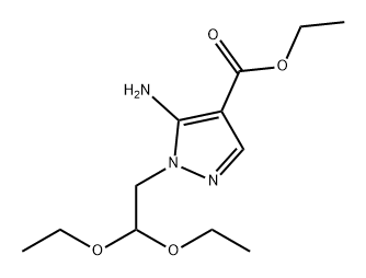1H-Pyrazole-4-carboxylic acid, 5-amino-1-(2,2-diethoxyethyl)-, ethyl ester Structure