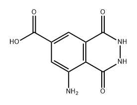 6-Phthalazinecarboxylic acid, 8-amino-1,2,3,4-tetrahydro-1,4-dioxo- Structure