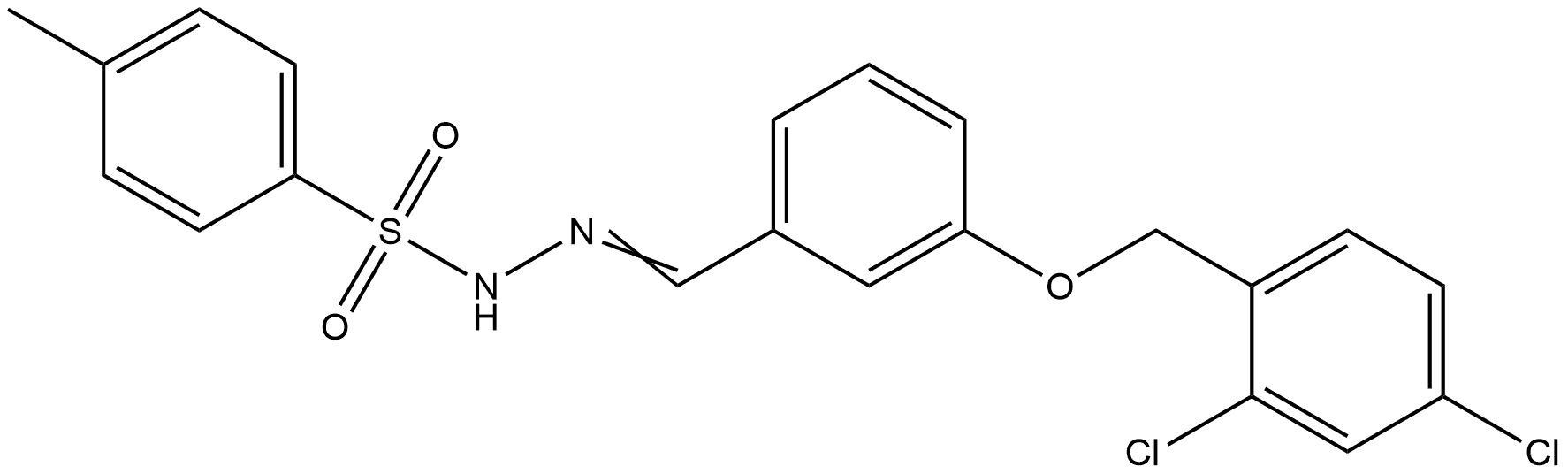 4-Methylbenzenesulfonic acid 2-[[3-[(2,4-dichlorophenyl)methoxy]phenyl]methyl... Structure