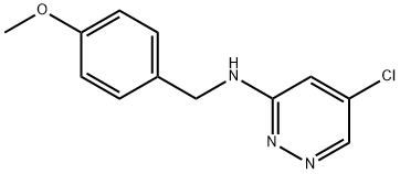 3-Pyridazinamine, 5-chloro-N-[(4-methoxyphenyl)methyl]- Structure