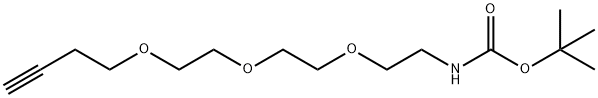 tert-butyl (2-(2-(2-(but-3-yn-1-yloxy)ethoxy)ethoxy)ethyl)carbamate 구조식 이미지