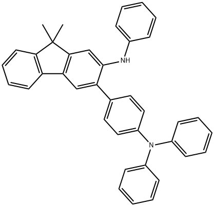 9H-Fluoren-2-amine, 3-[4-(diphenylamino)phenyl]-9,9-dimethyl-N-phenyl- 구조식 이미지