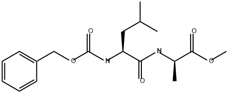 D-Alanine, N-[N-[(phenylmethoxy)carbonyl]-L-leucyl]-, methyl ester (9CI) Structure