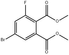 1,2-Benzenedicarboxylic acid, 5-bromo-3-fluoro-, 1,2-dimethyl ester Structure