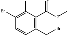 Benzoic acid, 3-bromo-6-(bromomethyl)-2-fluoro-, methyl ester Structure