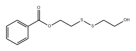 Ethanol, 2-[[2-(benzoyloxy)ethyl]dithio]- Structure