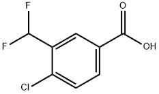 4-chloro-3-(difluoromethyl)benzoic acid Structure