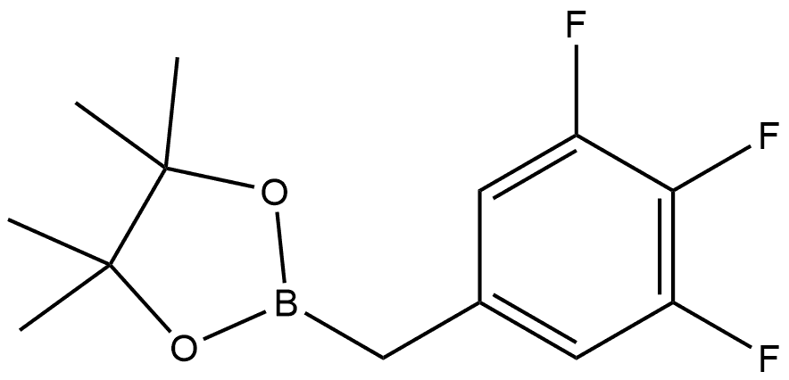 4,4,5,5-tetramethyl-2-(3,4,5-trifluorobenzyl)-1,3,2-dioxaborolane Structure