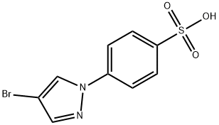 4-(4-Bromopyrazol-1-yl)benzenesulfonic acid Structure