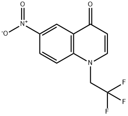 6-Nitro-1-(2,2,2-trifluoroethyl)quinolin-4-one Structure