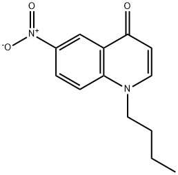 1-Butyl-6-nitroquinolin-4-one Structure