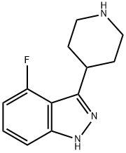 4-Fluoro-3-(piperidin-4-yl)-1H-indazole Structure