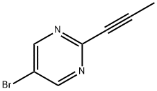 Pyrimidine, 5-bromo-2-(1-propyn-1-yl)- Structure