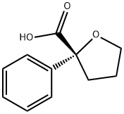 (2R)-Tetrahydro-2-phenyl-2-furancarboxylic acid Structure