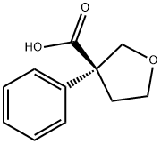 (3S)-Tetrahydro-3-phenyl-3-furancarboxylic acid Structure