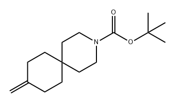 3-Azaspiro[5.5]undecane-3-carboxylic acid, 9-methylene-, 1,1-dimethylethyl ester Structure