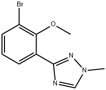 3-(3-Bromo-2-methoxyphenyl)-1-methyl-1H-1,2,4-triazole Structure