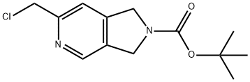 2H-Pyrrolo[3,4-c]pyridine-2-carboxylic acid, 6-(chloromethyl)-1,3-dihydro-, 1,1-dimethylethyl ester Structure